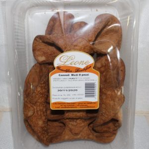 Cannoli grandi in confezioni da 8 pezzi