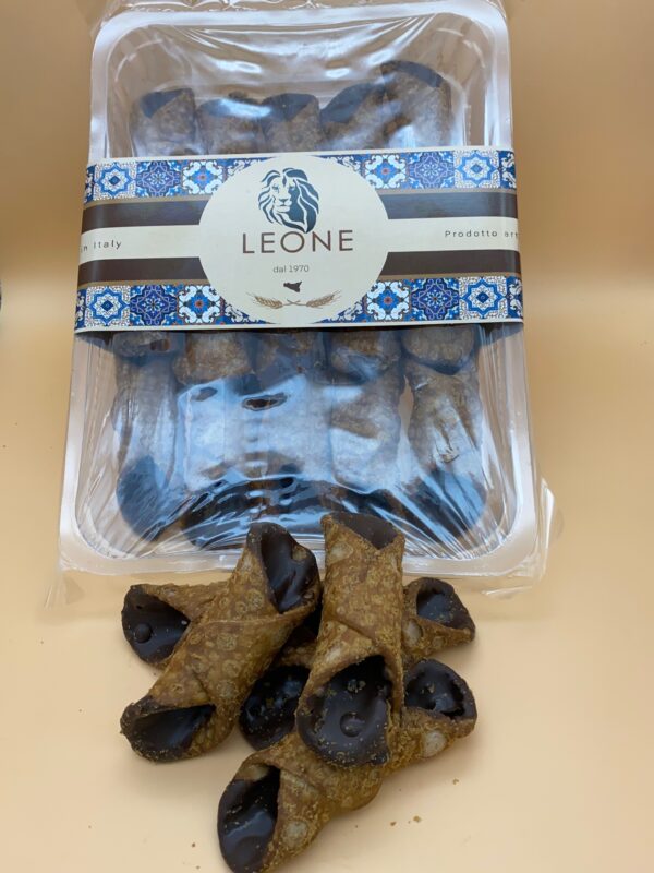 Cannolo mignon glassato al cioccolato